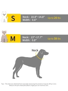 UFBemo 1pc Stitch Detail Pet Collar - Mint Green - View 3