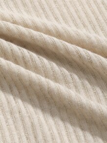 DAZY 冬季立领生菜边 T 恤 - 米色 - 查看 3