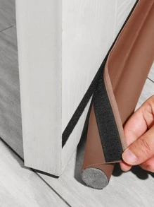 1pc Door Bottom Sealing Strip, Soundproof, Windproof Dustproof And Keep Warm Sealer Door Blocker - Brown - View 5