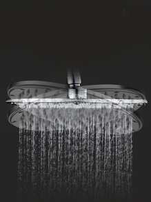 1pc Stainless Steel Showerhead, Round Handheld Shower Sprinkler For Bathroom - Silver - View 5