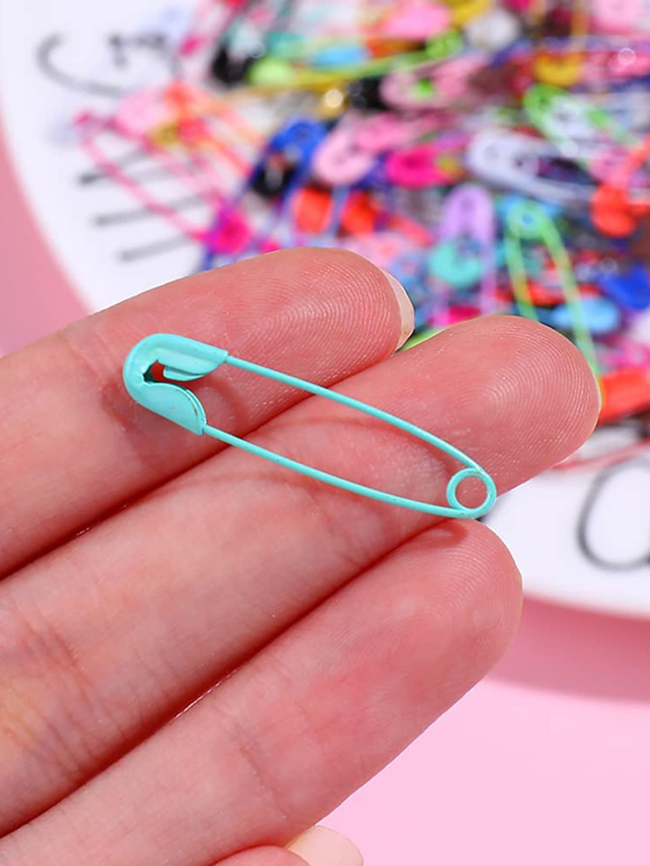 120pcs Random Color Safety Pin, Colorful Iron Alloy Safety Pin For