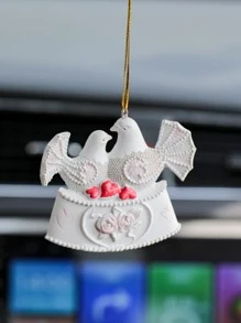 1pc Bird Shaped Car Hanging Ornament - Multicolor - View 3