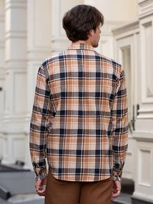 Manfinity 男士格紋印花襯衫