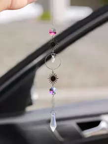 1 pieza Adorno colgante de coche sol & con diseño de cristal - Multicolor - Ver 4