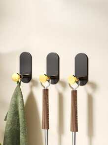 zhihaijunxiao1 1pc Punch-free Wall Hook - Black - View 5