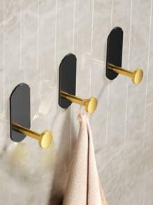 zhihaijunxiao1 1pc Punch-free Wall Hook - Black - View 7