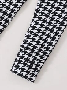 Cô Gái Trẻ In nơ Hem cao thấp Áo thun & Họa tiết Nanh sói Xà cạp - Nhiều màu - Xem 4