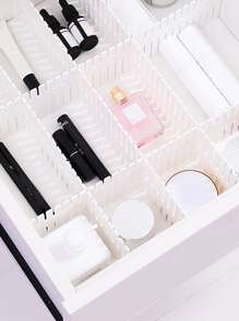 4pcs Plastic Drawer Divider  Decorations   Autumn Decor Festival Decor Room Decor Home Decor Fall Decor Bedroom Decor - White - View 2