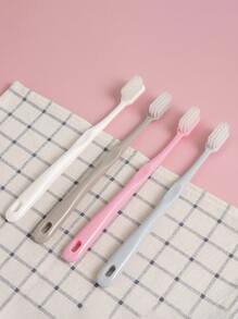 4 piezas Cepillo de dientes liso portátil - Multicolor - Ver 5