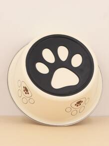 Supet 1 Peça Tigela de Alimentação para Amantes de Cães/Gatos e Mamães de Cães/Gatos, Presente de Amante de Cães/Gatos, Aço Inoxidável com Estampa de Pata