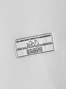 GENTILAND 男士標語圖案連帽衫和運動褲 - 彩色 - 查看 4