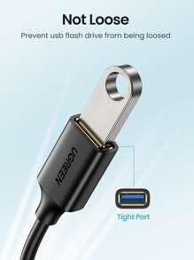 UGREEN Type C To USB Charger Cable Adapter - Black - View 3