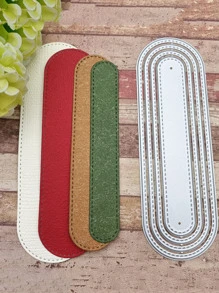 4pcs Oval Shaped Cutting Die - Silver - View 1