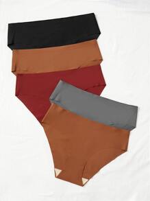Plus 5pack Plain Simple Panty - Multicolor - View 4