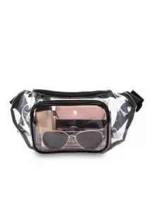 Men's Summer Transparent Chest Bag With Adjustable Length - Clear - View 2