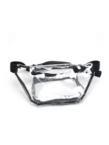 Men's Summer Transparent Chest Bag With Adjustable Length - Clear - View 5