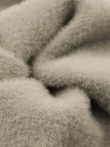 CUNYI 男孩1入組素色高領加絨內裏套頭毛衣 - 卡其色 - 查看 5