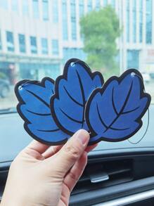 1入組樹葉設計汽車空氣清新器 - 藍色 - 查看 1