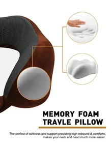 1 pieza Almohada cervical de coche - Granate - Ver 2