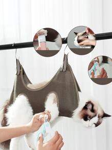 1pc Pet Grooming Hammock - Green - View 4