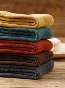 5pairs Four-leaf Clover Embroidered Crew Socks - Multicolor - View 3