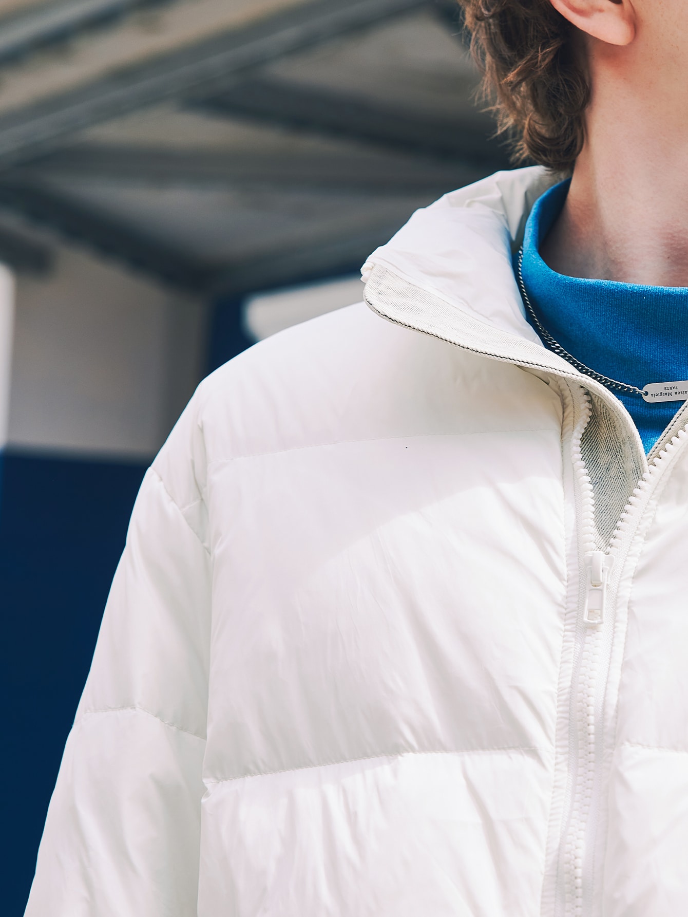 Men Funnel Neck Zipper Down Coat SHEIN USA