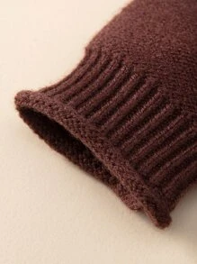 Bebé Jersey de dos tonos de manga raglán con pantalones tejidos - Multicolor - Ver 4