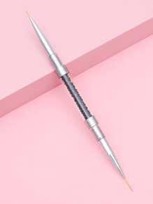 1pc Double-ended Nail Brush - Black - View 4