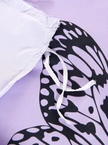 Set colcha sin relleno con mariposa & con patrón de diente de león - Multicolor - Ver 7