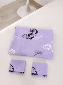 Set colcha sin relleno con mariposa & con patrón de diente de león - Multicolor - Ver 8