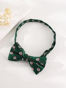 1pc Christmas Green Bow Tie - Green - View 2
