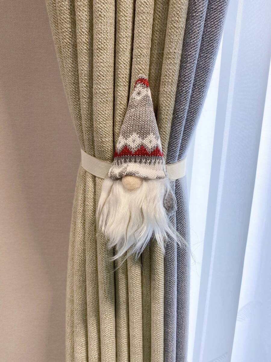 1pc Christmas Gonk Decor Random Curtain Holdback - Multicolor - View 1