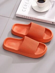 Chanclas minimalistas de una sola banda para mujer - Naranja - Ver 5