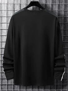 Manfinity Homme Tops Nam Khối Màu Giải trí - màu đen - Xem 2