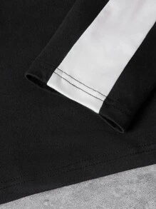 Manfinity Homme Tops Nam Khối Màu Giải trí - màu đen - Xem 3