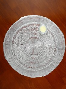 1 pieza Mantel individual de color metálico con abertura - Plateado - Ver 3