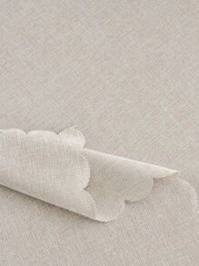Solid Scallop Trim Tablecloth - Multicolor - View 4