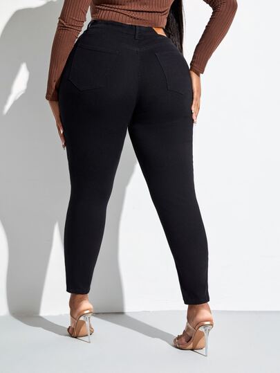 Plus High Waist Skinny Jeans