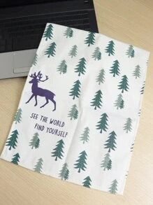 麋鹿圖案筆記本電腦防塵套 - 彩色 - 查看 1