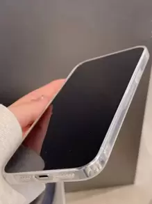 Heart Pattern Clear Phone Case - Clear - View 3