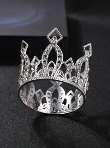 Băng đô thiết kế vương miện Rhinestone - Bạc - Xem 1