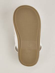 Girls Minimalist Slingback Flats - White - View 5