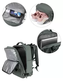 旅行背包 工作包，手提行李，防水商务大背包 周末包，超薄笔记本电脑背包带 USB 充电端口，大学包 电脑包礼物适合 15.6 英寸笔记本电脑 户外礼物 情人节 父亲节礼物 爸爸 学校包 新生 书籍 返校 多功能宿舍 大学 节日 笔记本电脑包 运动生活 夏季 夏季包 春假 度假包 旅行包 徒步旅行包 周末包 背包 旅行必备品 大包 - 軍綠色 - 查看 8