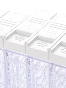 6pcs Clear Spice Jar - White - View 3