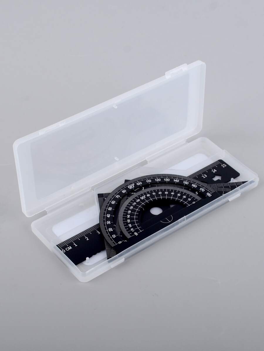 1 set Righello multifunzione in lega, Righelli - nero - Visualizzare 1