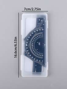 1 set Righello multifunzione in lega, Righelli - nero - Visualizzare 3