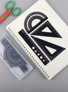 1 set Righello multifunzione in lega, Righelli - nero - Visualizzare 5