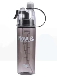 1入組字母圖案平底無腳杯 - 彩色 - 查看 3