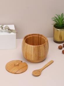 1入組木頭香料罐 - 杏色 - 查看 2