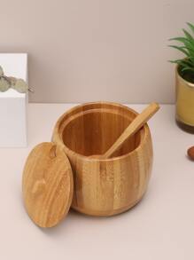 1入組木頭香料罐 - 杏色 - 查看 6